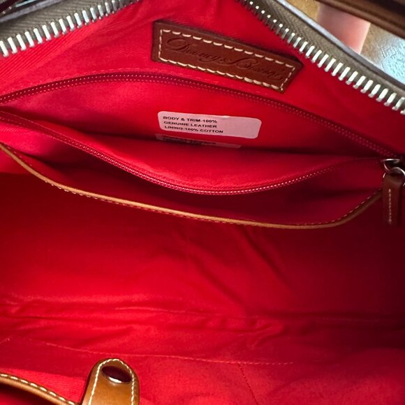 Dooney & Bourke Shoulder Bag Navy Blue Brown Leather Wallet Set Harrison Hobo - Picture 7 of 16